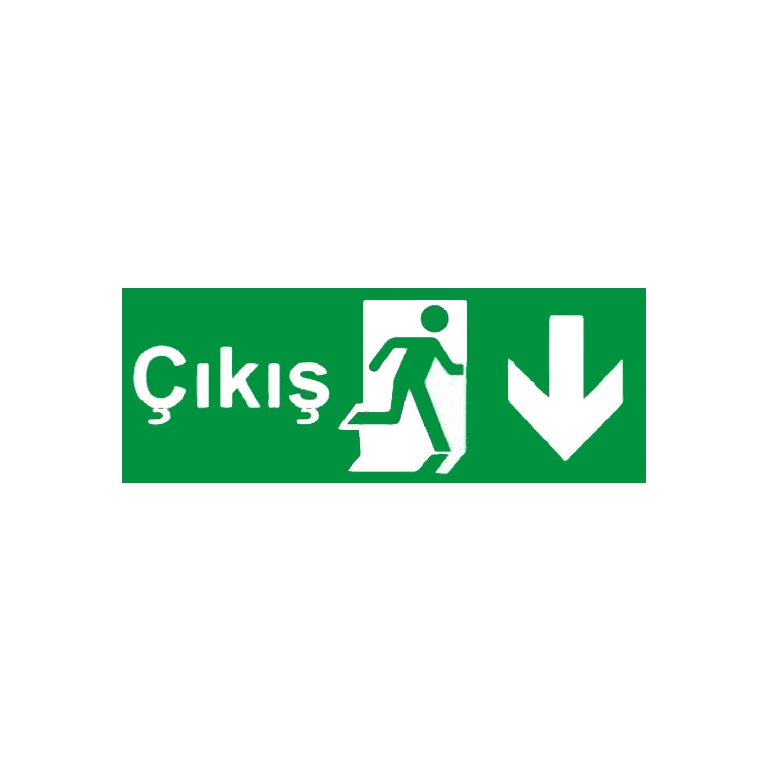Aşağı Yönlü Fotolümenli Çıkış Levhası