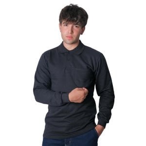 Polo Yaka Sweatshirt 3 İplik | Polo Yaka Uzun Kollu Sweat