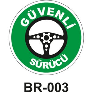 Güvenli Sürücü - Baret Sticker Etiketi 20'li Paket