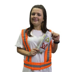 Yüksek Görünümlü Şerit Askı Turuncu (Cırtlı Model)