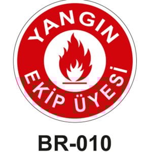 Yangın Ekip Üyesi - Baret Sticker Etiketi 20'li Paket