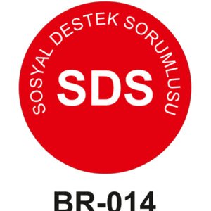 Sosyal Destek Sorumlusu - Baret Sticker Etiketi 20'li Paket