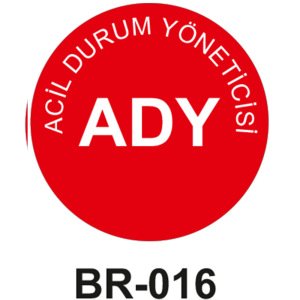 Acil Durum Yöneticisi - Baret Sticker Etiketi 20'li Paket