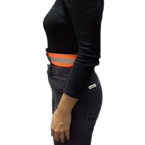 Reflektörlü Bel Kemeri Neon Turuncu (Düz Kumaş)