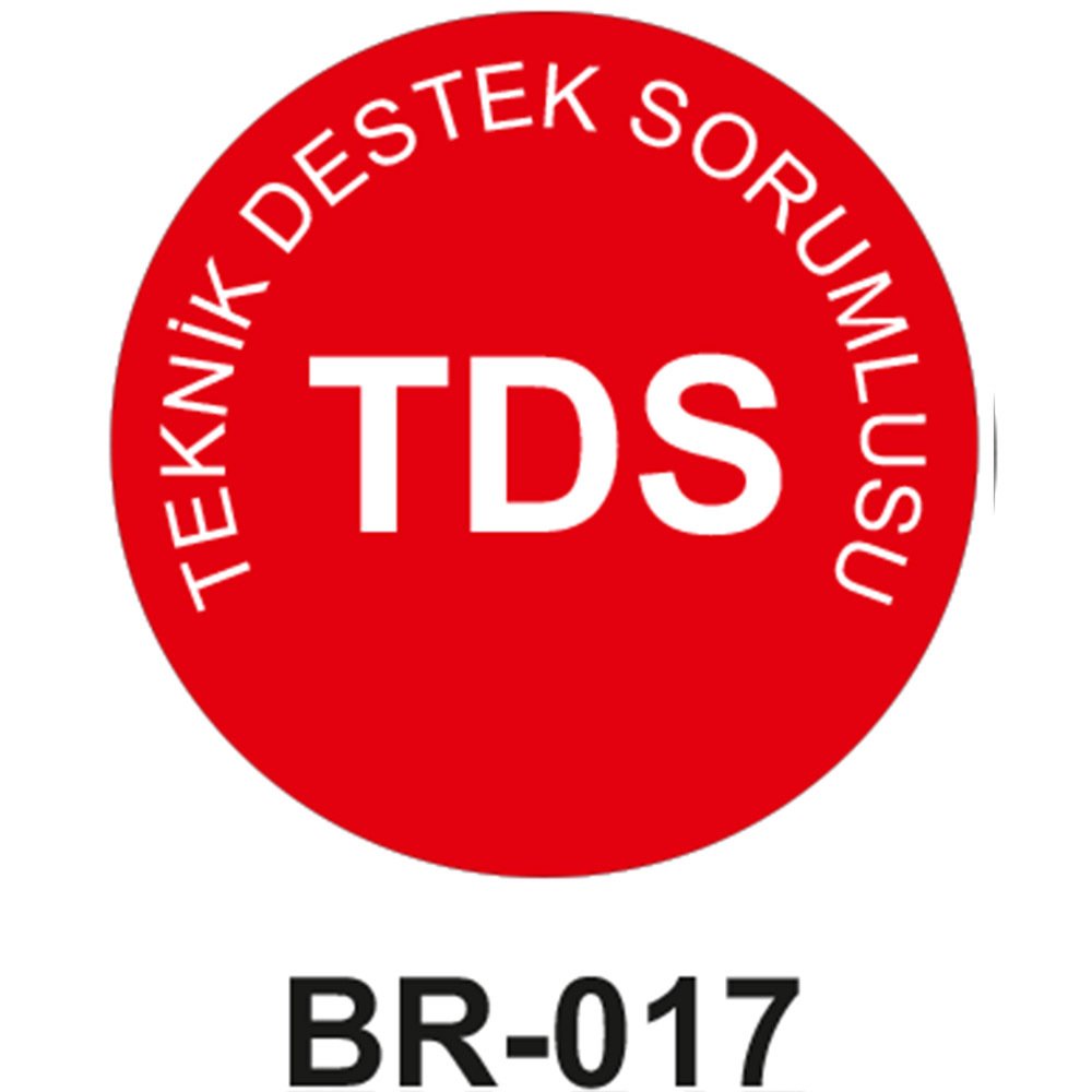 Teknik Destek Sorumlusu - Baret Sticker Etiketi 20'li Paket