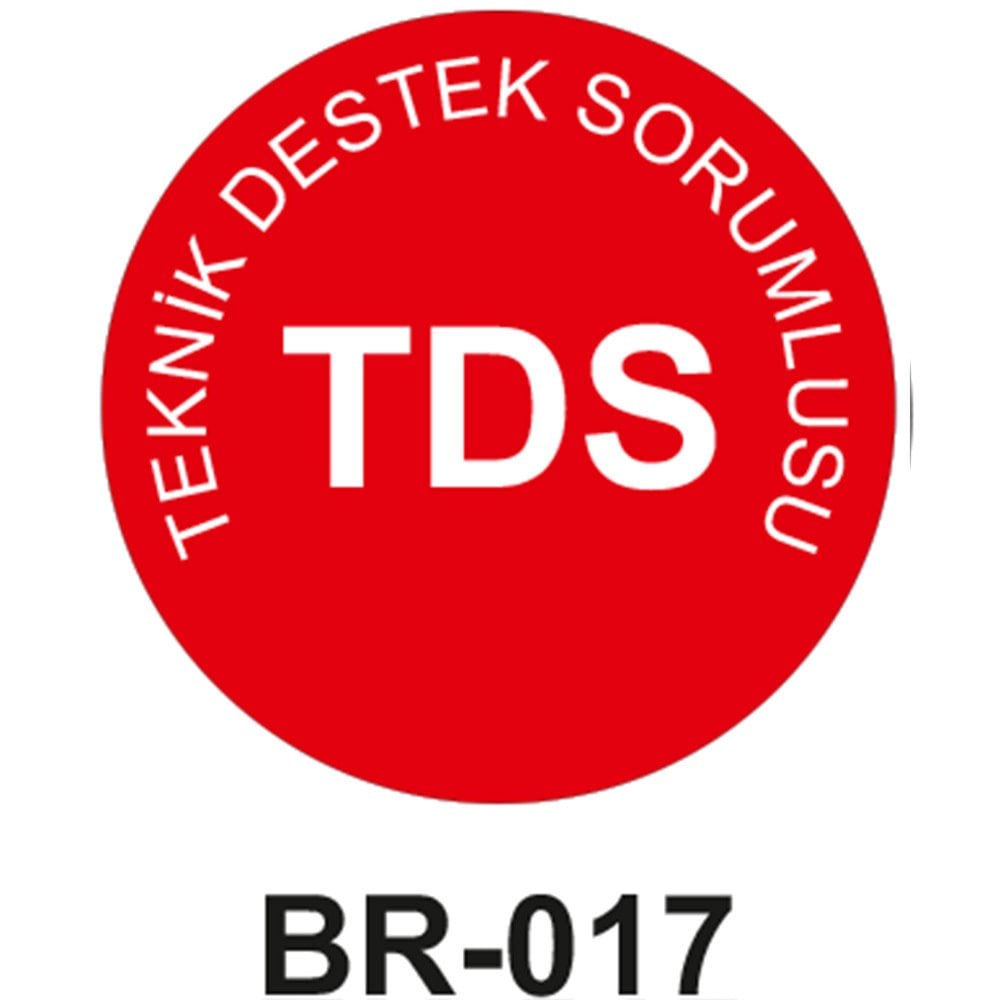 Teknik Destek Sorumlusu - Baret Sticker Etiketi 20'li Paket