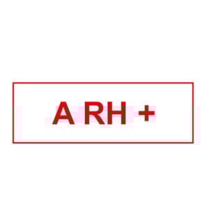 A rh(+) Baret Sticker Etiketi 20'li Paket