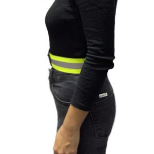 Reflektörlü Bel Kemeri Neon Sarı (Düz Kumaş)