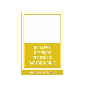 Kendin Tasarla - Kendi Levhanı Hazırla