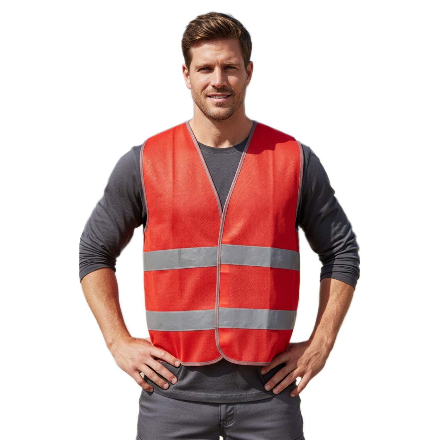 Vento İşçi Tipi ikaz Yeleği Bordo