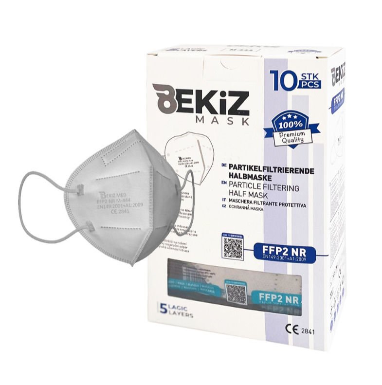 FFP2 Katlanır Medikal Maske (Ventilli) 10'lu Paket - Beyaz