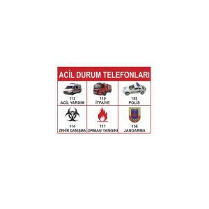 Acil Durum Telefonları Resimli
