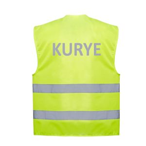Sarı Reflektörlü İkaz Yeleği | Kurye Yeleği & Güvenlik Yeleği