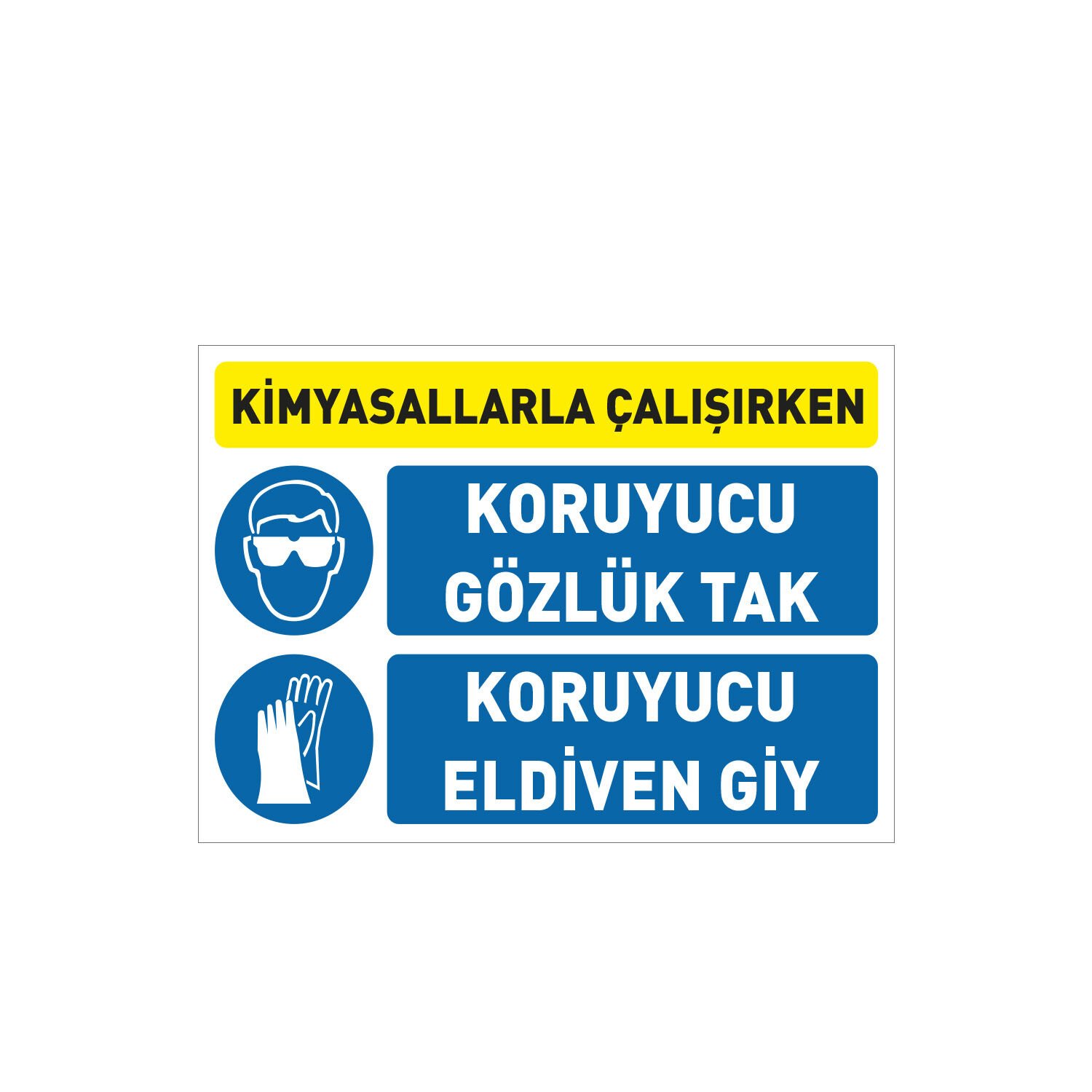 Kimyasallarla Çalışırken Koruyucu Gözlük Tak, Koruyucu Eldiven Giy