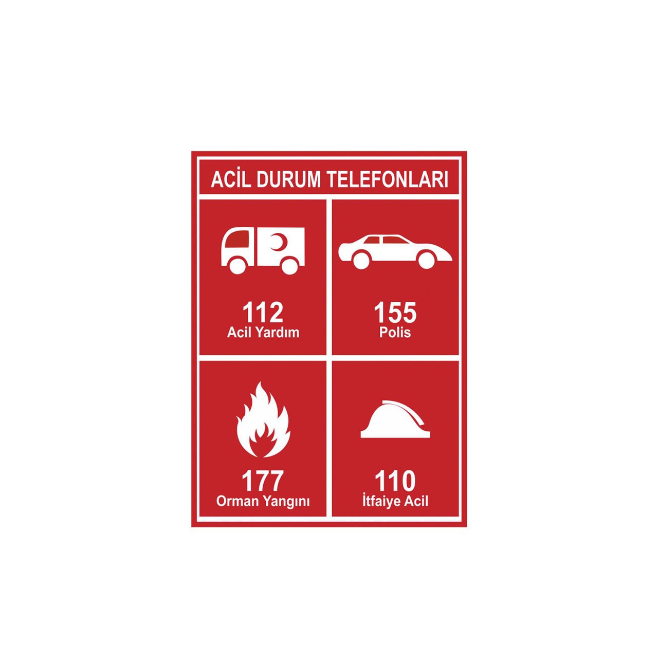 Acil Durum Telefonları Resimli - 2