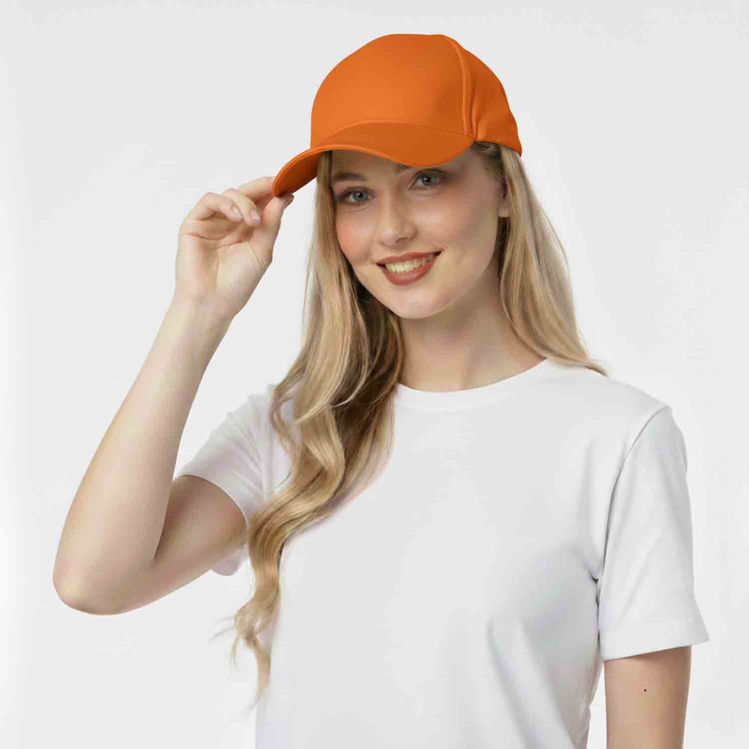 Buriş Yazlık Kep Şapka Turuncu Renk