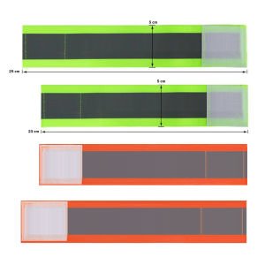 Yüksek Görünürlüklü Koşu ve Yürüyüş Bilekliği 4'lü Set (Esnek)