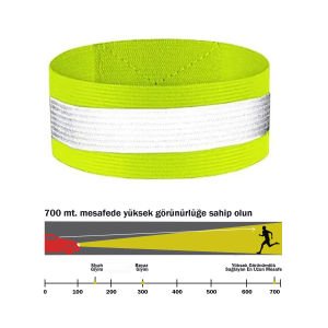 Yüksek Görünürlüklü Koşu ve Yürüyüş Bilekliği 4'lü Set (Esnek)