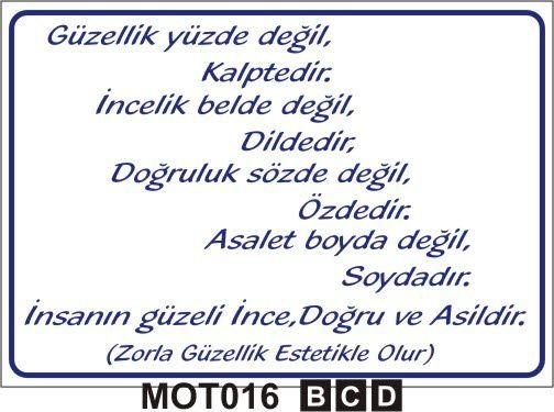 Güzellik Yüzde Değil Kalptedir ...