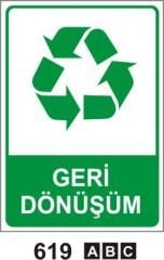 Geri Dönüşüm (Geri Dönüşüm/Tehlikeli Atık Levhası)