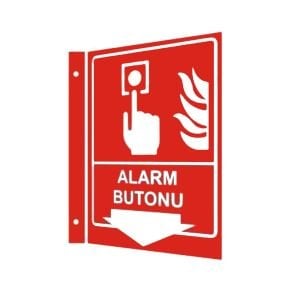 Alarm Butonu 2 Yönlü Panoramik Levha (35x56cm)