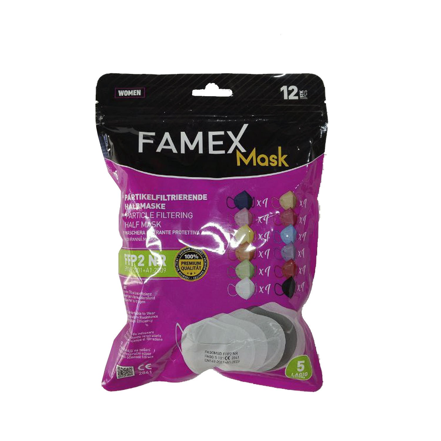 FFP2 NR Maske 12'li Paket