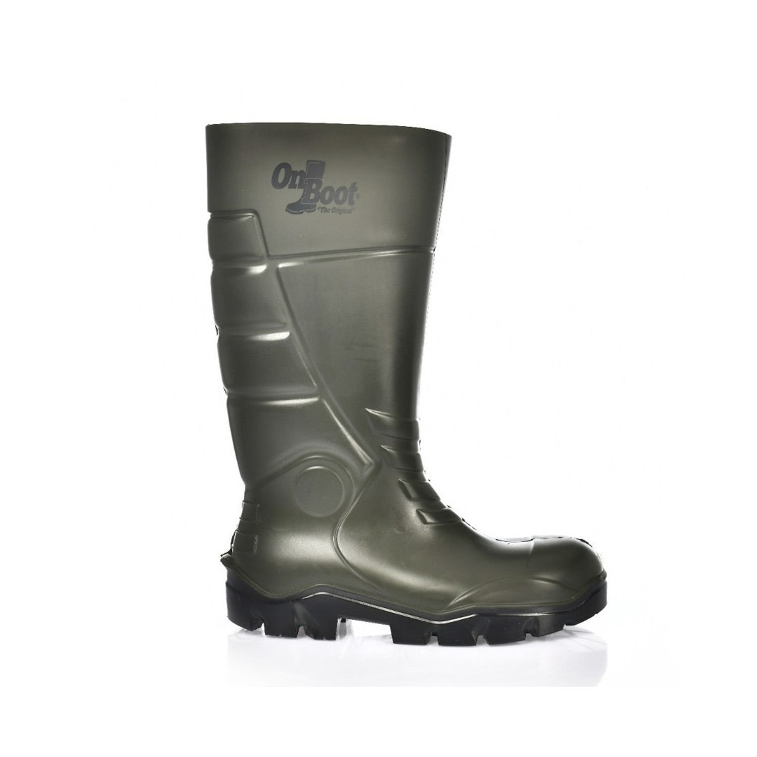 OnBoot S4 Çelik Burunlu PU SRC Haki Çizme