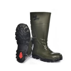 OnBoot S4 Çelik Burunlu PU SRC Haki Çizme