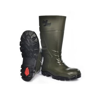 OnBoot S4 Çelik Burunlu PU SRC Haki Çizme
