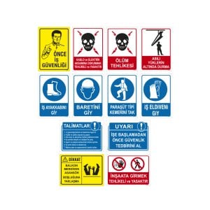 İnşaat Levhaları 12'li Toplu Set