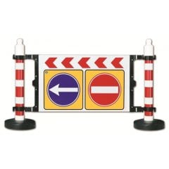 Levhalı Dikme Bariyer 75x120 CM (MFK 7121)