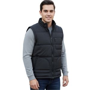 Buriş Polar Astarlı Yelek Siyah Renk 25 Adet [Logo Baskılı]