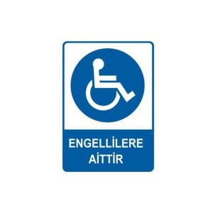 Engellilere Aittir Levhası