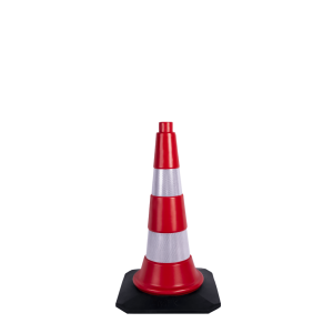 50 cm Trafik ve Reklam Konisi (Kauçuk Taban) (3550)