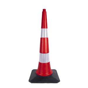 90 cm Trafik ve Reklam Konisi (Kauçuk Taban)(3590)