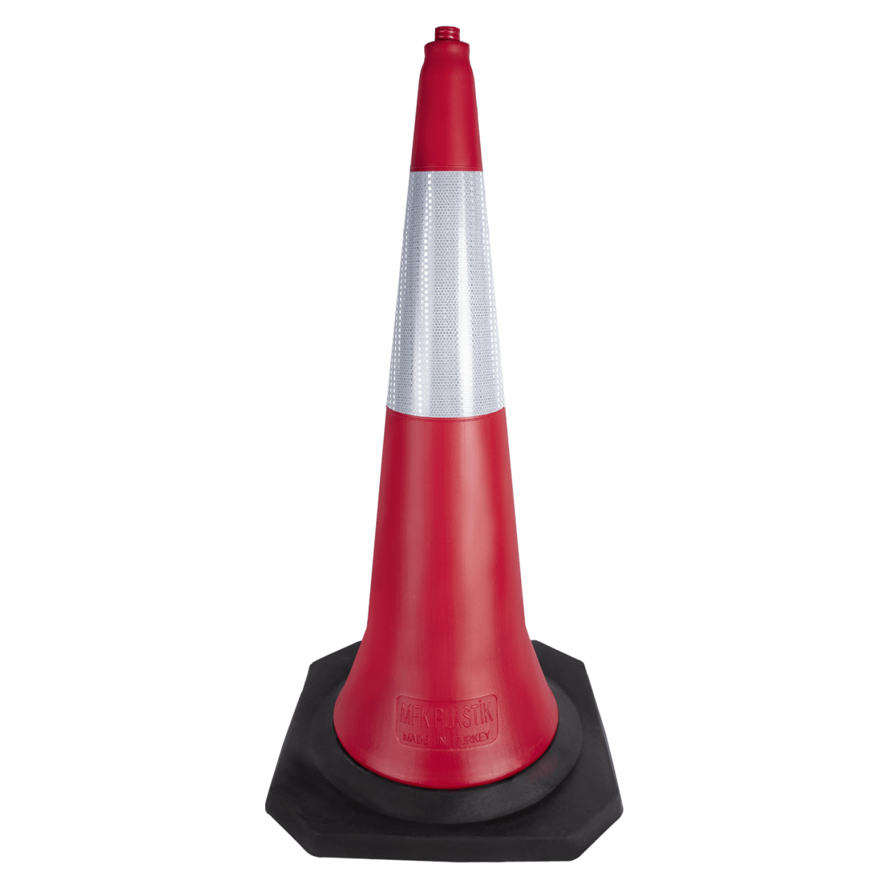 100 cm Trafik ve Reklam Konisi | Kauçuk Tabanlı Reklam Konisi Mfk 3600