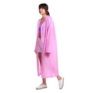 Pembe Kadın Yağmurluğu Mühendis Yağmurluk | Pembe Pardesü Yağmurluk