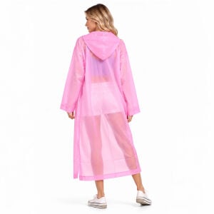 Pembe Kadın Yağmurluğu Mühendis Yağmurluk | Pembe Pardesü Yağmurluk