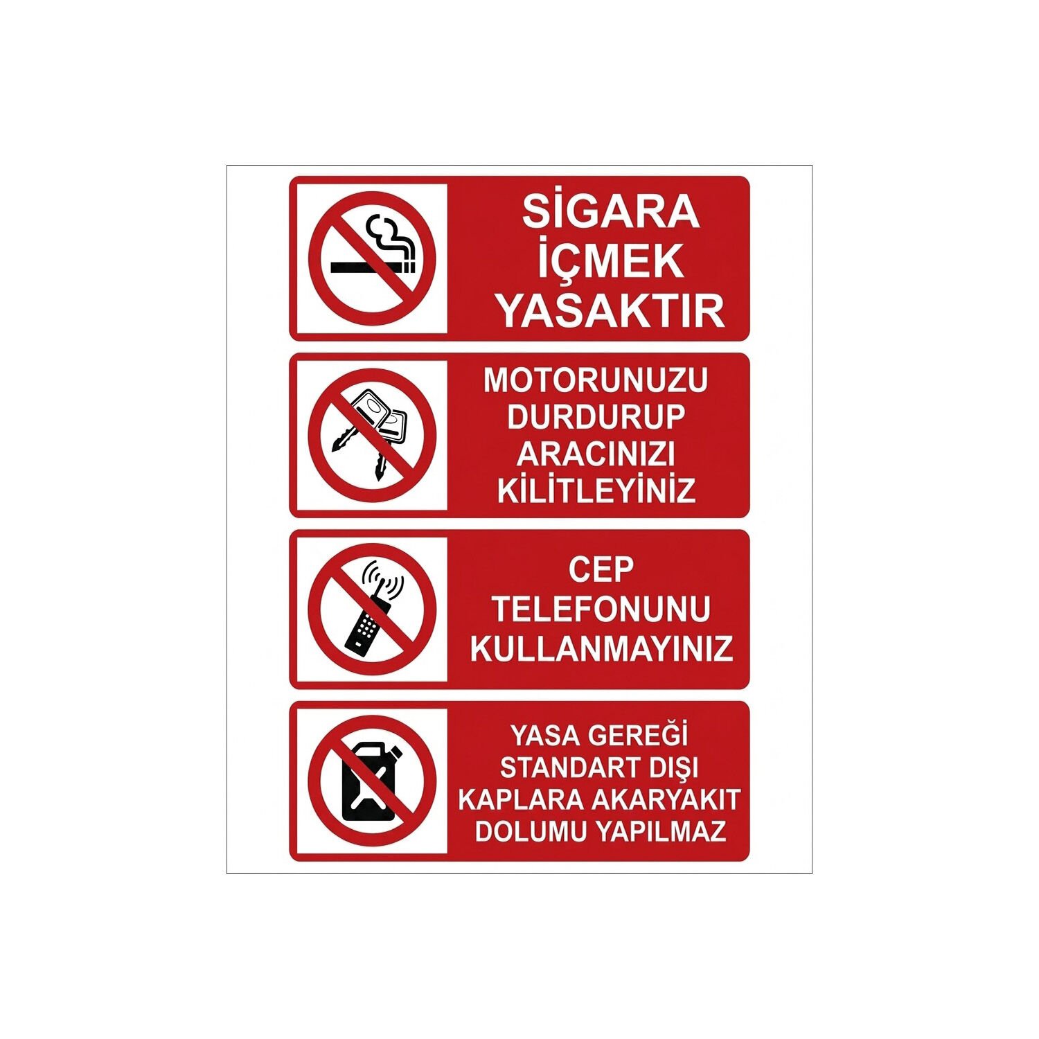 Sigara İçmek Yasaktır Talimatları