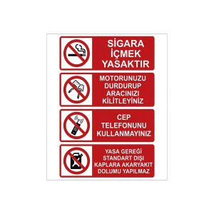 Sigara İçmek Yasaktır Talimatları