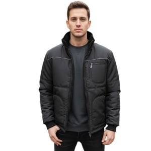 Buriş Kolları Çıkmalı İş Montu Siyah Renk