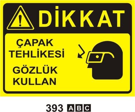 Çapak Tehlikesi Gözlük Kullan