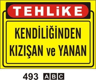 Kendiliğinden Kızışan ve Yanan Levhası