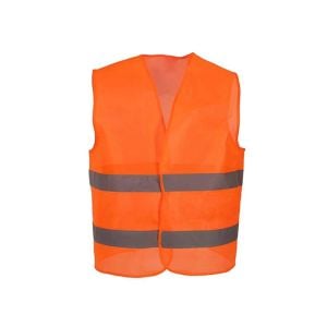 Firma Logolu İkaz Yeleği Turuncu Renk (50 Adet) İşçi Tip