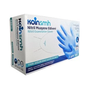 Koinsmh Mavi Nitril Muayene Eldiveni