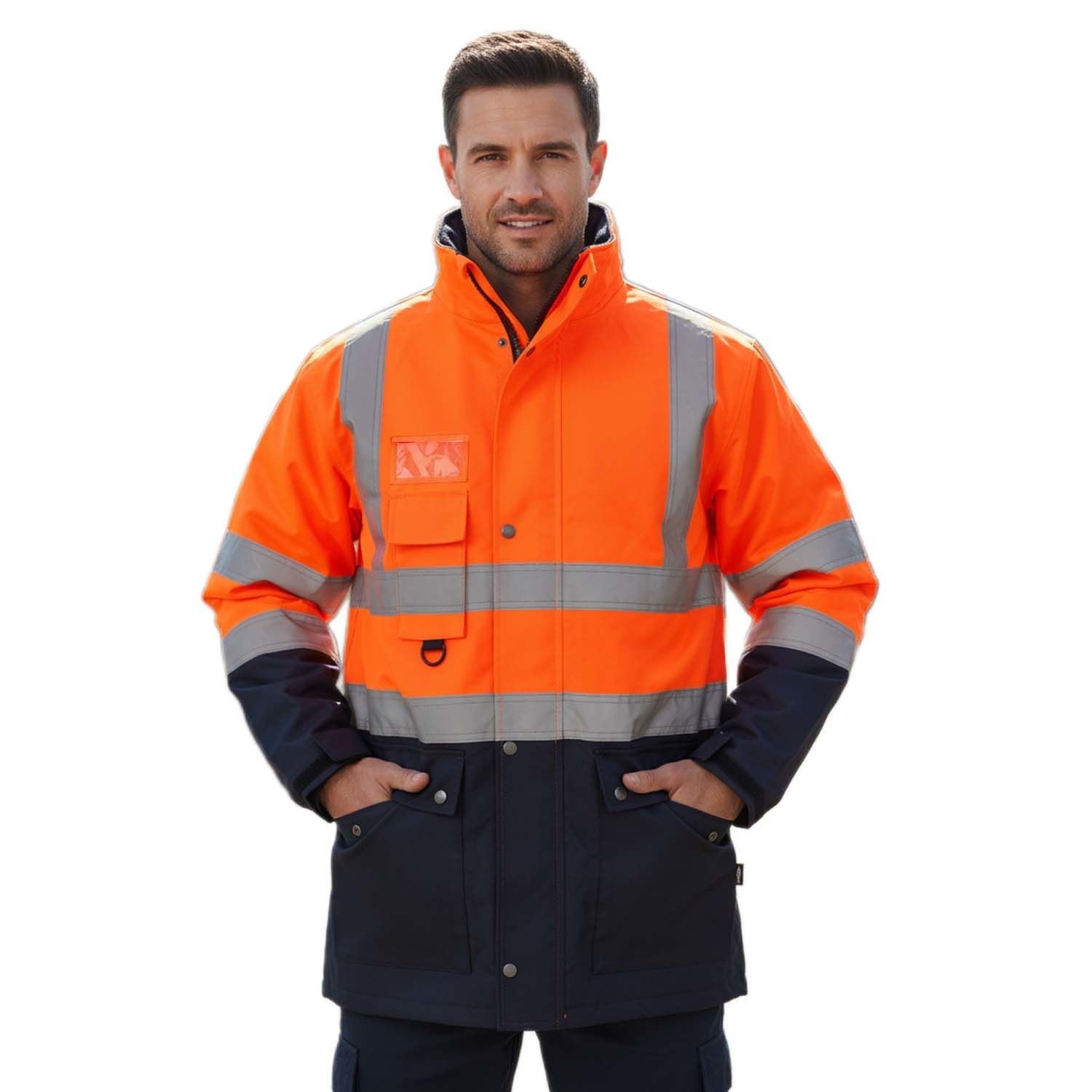 Vento Oxford Parka Turuncu-Lacivert Parka (PR06)