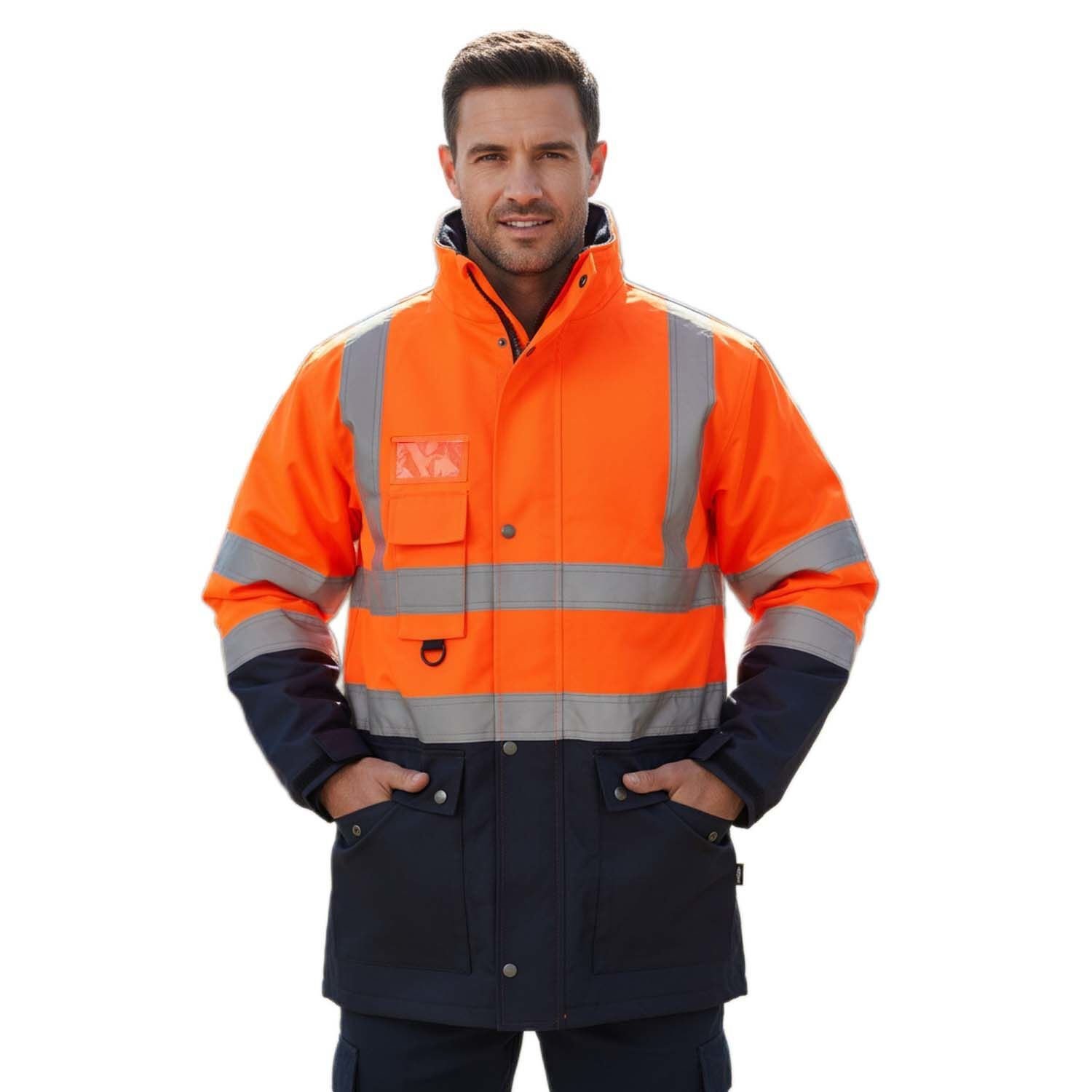 Vento Oxford Parka Turuncu-Lacivert Parka (PR06)