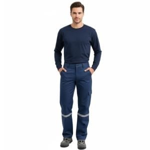 7/7 Gabardin Kışlık Lacivert İş Pantolonu | Gabardin Kumaş Kışlık İş Pantolonu