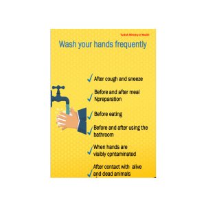 Ellerinizi Yıkayın Levhası (İngilizce)