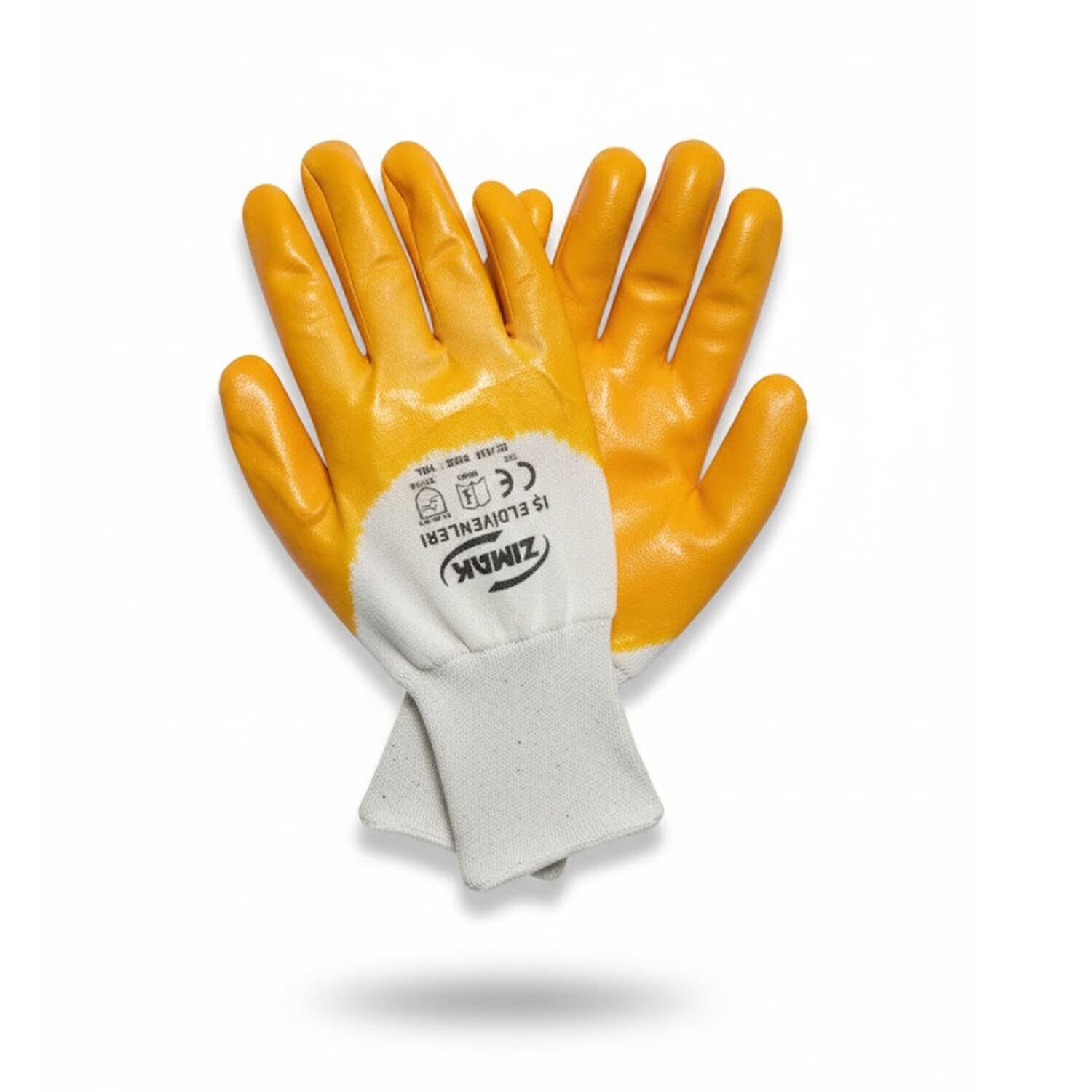 Zimak Sarı Nitril İş Eldiveni